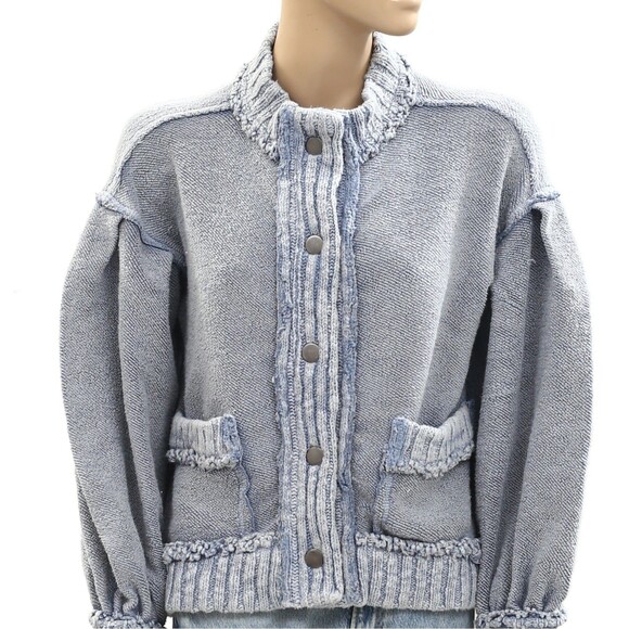 Free People We The Free Cute In This Cardi Jacket Top Buttondown XS NWD 284214 - Picture 2 of 5